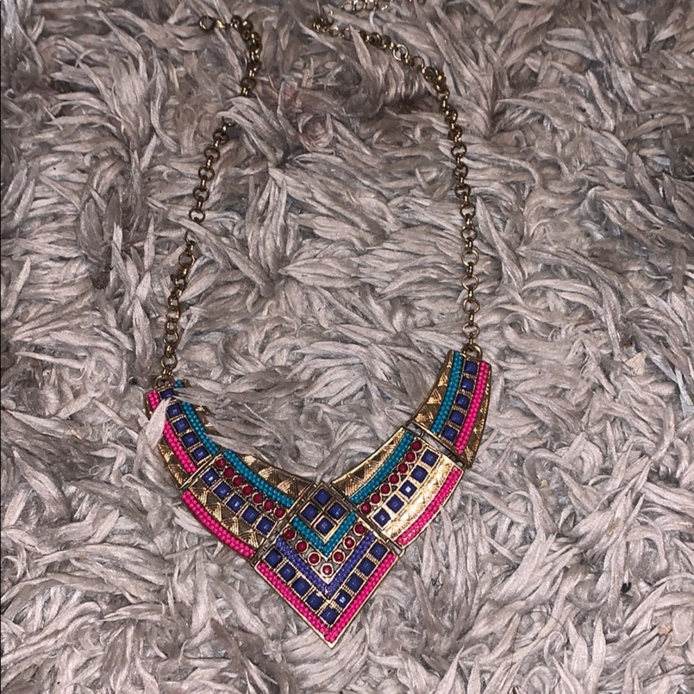 Chunky multicolored necklace